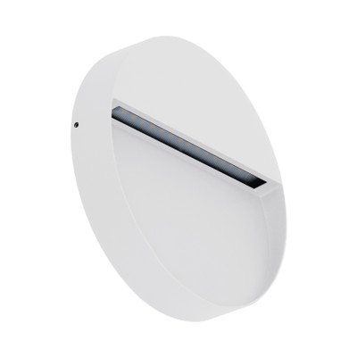 Zeke Pro Round White Wall Light