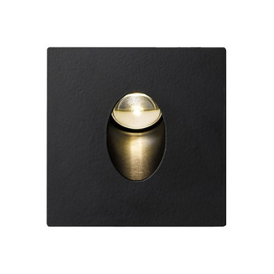 Santana Recessed Square Black Step Light