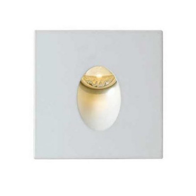 Santana Recessed Square White Step Light