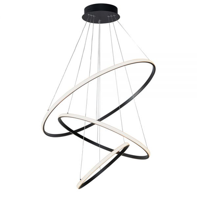 Cali Black LED Three Rings Pendant