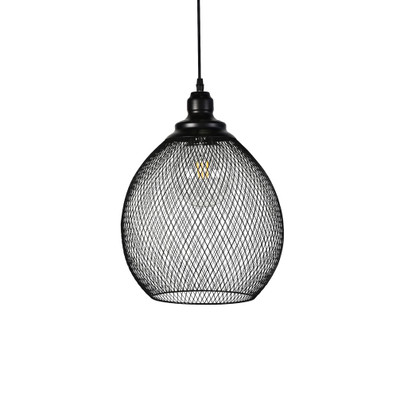 Audrey Black Mesh Small Pendant Light