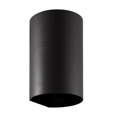 May Black Round Up/Down Exterior Wall Light