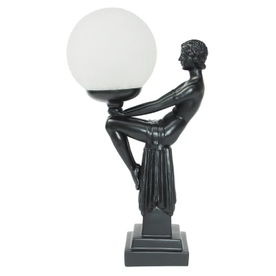 Valeria Black Art Deco Table Lamp
