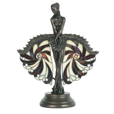 Showgirl Tiffany Art Deco Table Lamp