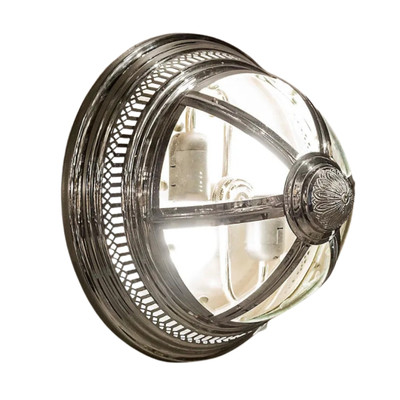 Alamosa Nickel Glass Art Deco Wall Light