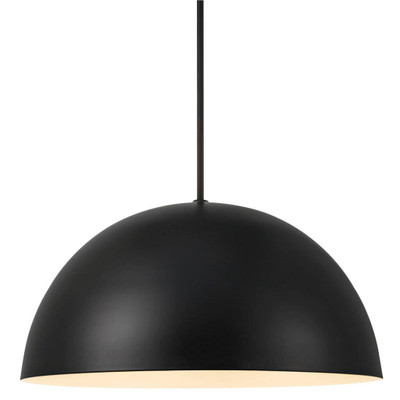 Ellen Black Dome Pendant Light