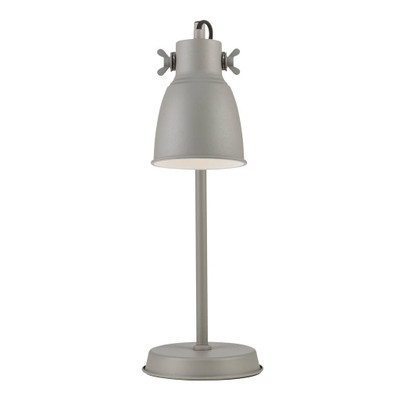 Adrian Industrial Grey Dimmable Table Lamp