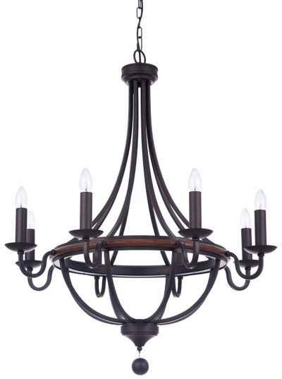 Lakewood 8 Light Bronze Chain Pendant Light