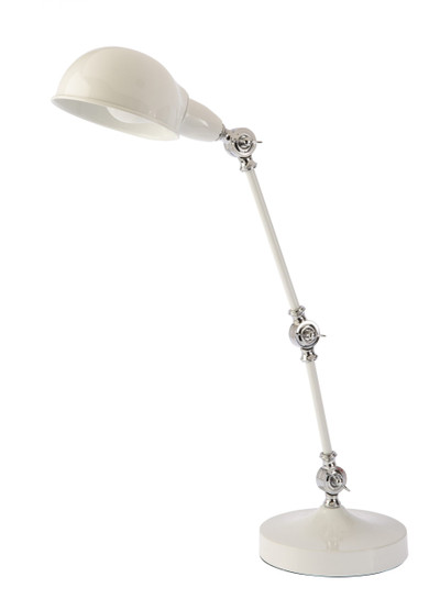 Cuba Glossy White Adjustable Desk Lamp