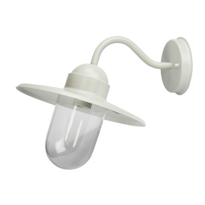Retro White Industrial Outdoor Wall Light
