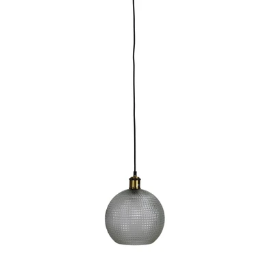 Rage Diamond Patterned Glass Pendant Light