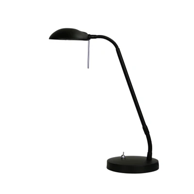 Time Black Slender LED Table and Desk Lamp