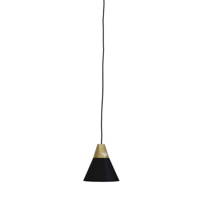 Terra Black Conical Pendant Light