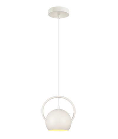 Bolla Matt White Round Dome Pendant Light
