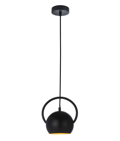 Bolla Matt Black Round Dome Pendant Light