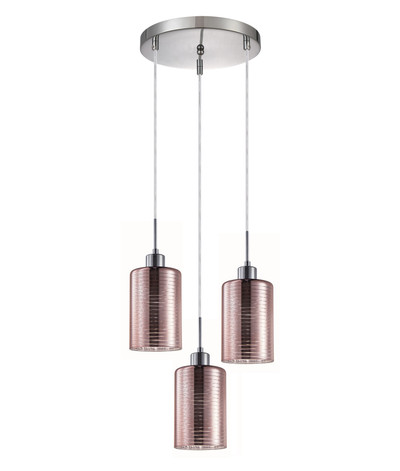 Esper Streak Rose Gold Suspension Cluster Light