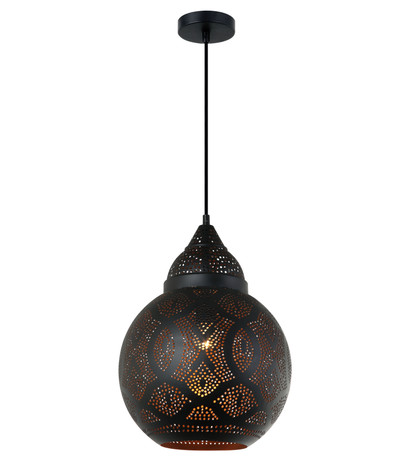 Stardust Black Bell Morrocan Pendant