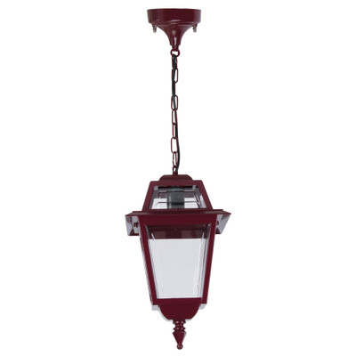 Avignon Burgundy Aluminium Lantern Pendant
