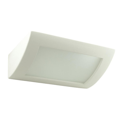 Raw Ceramic Frosted Glass Mounted Wall Light