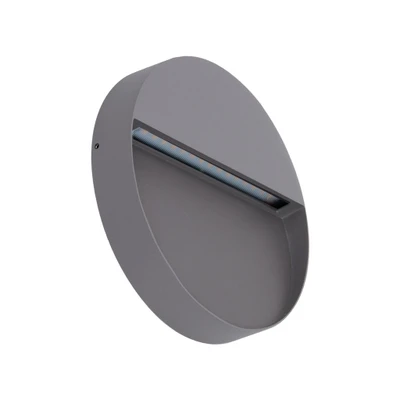 Zeke Round Silver Wall Light