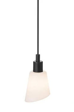 Molli Cone Matte Opal White Glass Pendant Light