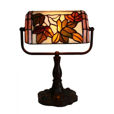 Floral Banker Lamp
