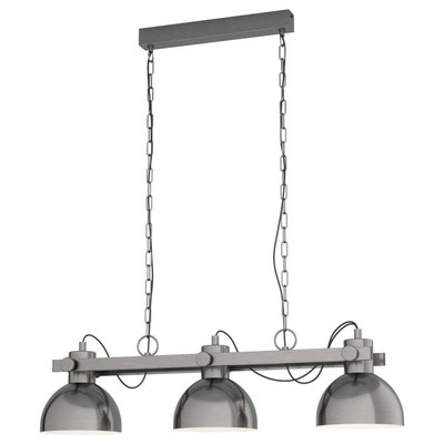 Lubenham 1 Antique Nickel Bar Pendant Light