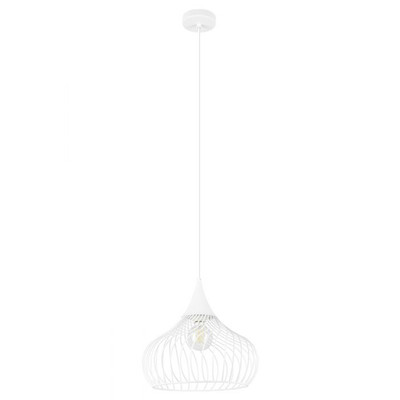 Staverton White Woven Pendant Light