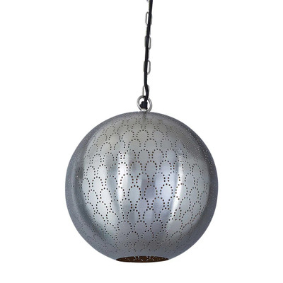 Merry Nickel Round Ball Pendant Light-1
