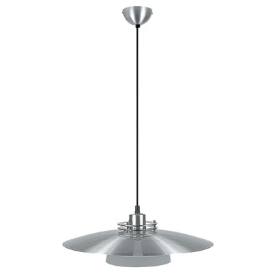 Erindale Silver Grey Saucer Suspension Light