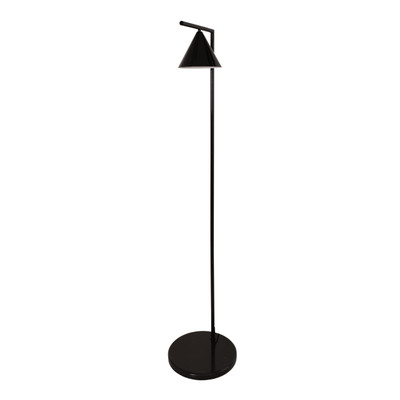 Vince Black 90 Degrees Tiltable Cone Shade Floor Lamp