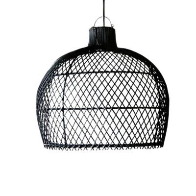 Barbados Black Rattan Pendant Light