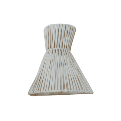 Tavira White Rattan Wall Light