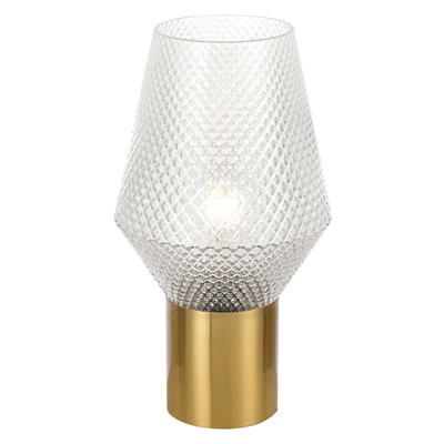 Renesmee Sculpture Clear Art Glass Table Lamp