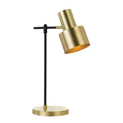 Cosette Black Gold Adjustable Metal Table Lamp
