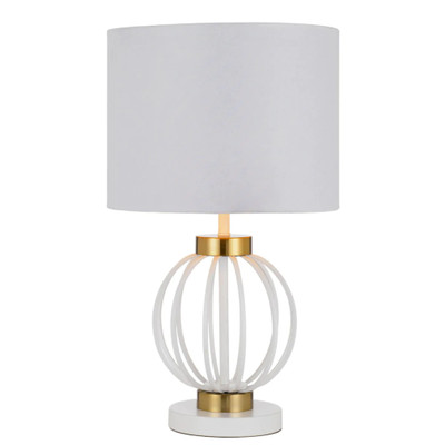 Granada White Gold Luxe Table Lamp