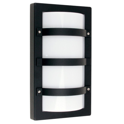 Tori Black Rectangular Outdoor Wall Light