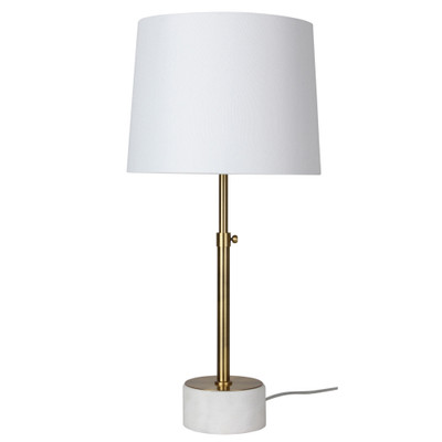 Urielle Adjustable Antique Brass Table Lamp