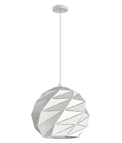 Orion Carved Dome White Pendant
