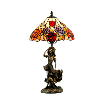 Hannah Figurine Tiffany Table Lamp