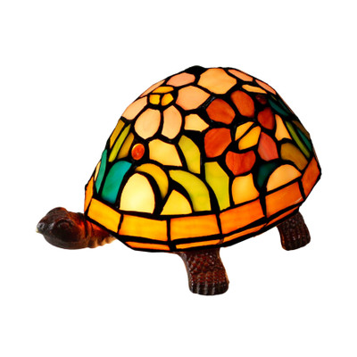 Rose Turtle Tiffany Table Lamp