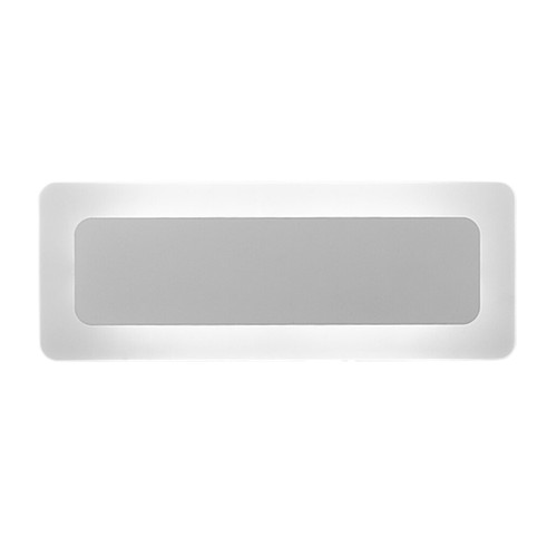 Emerald Rectangular White Wall Light - Cool White