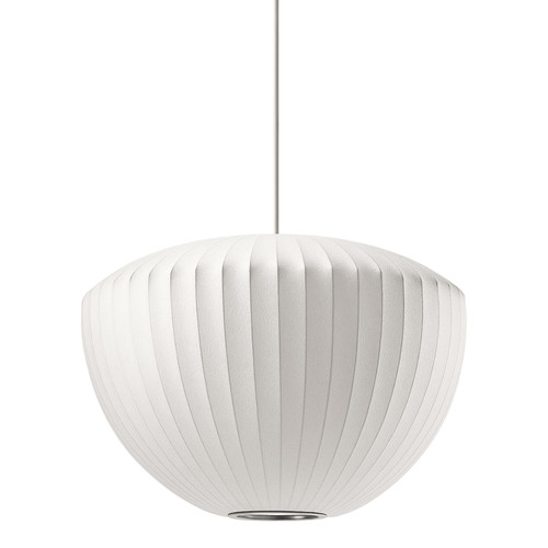 Wide Cocoon Mid-Century Modern Pendant Lamp