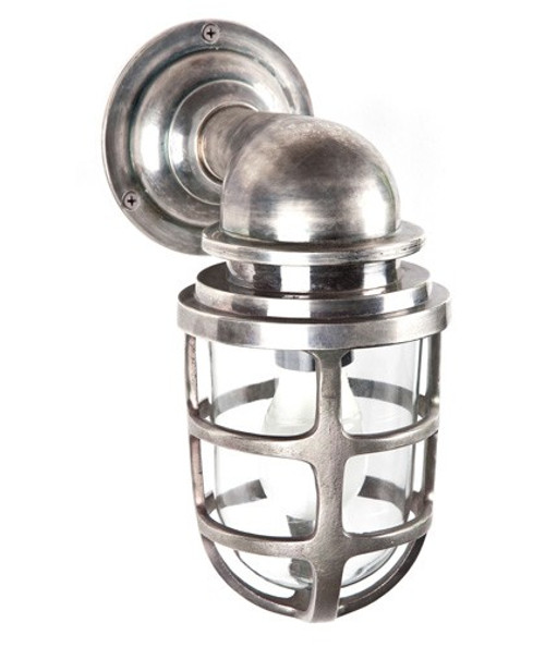 Porto Antique Silver Wall Lantern