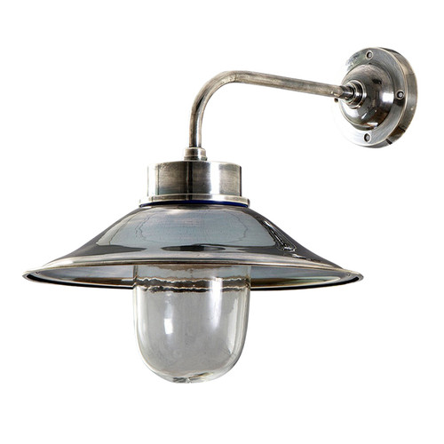 Sandhurst Antique Silver Wall Lamp