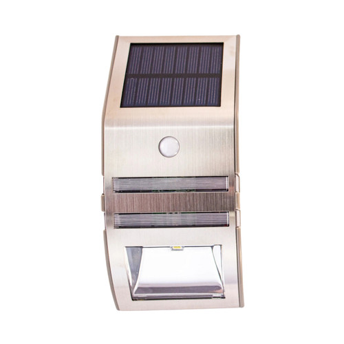 Stainless Steel Flush Mounted Solar Wall Light with Motion Sensor