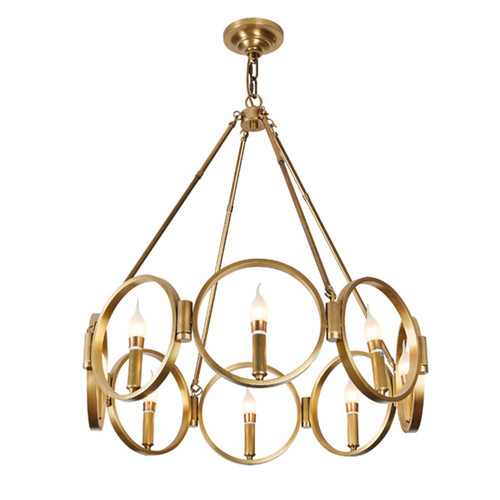 Catherine Brass Candle Chandelier