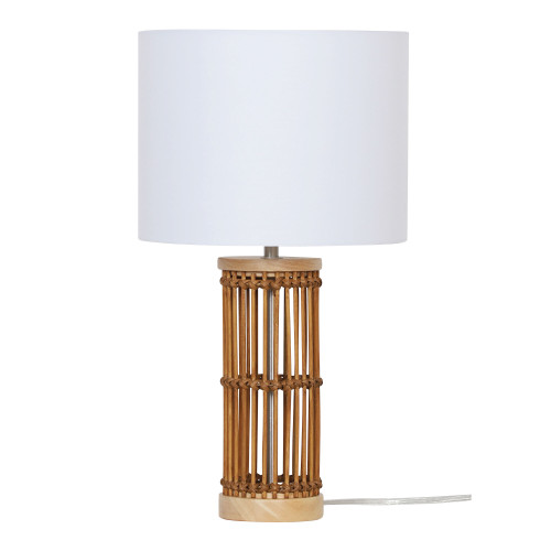 Madaca Braided Bamboo Coastal Table lamp