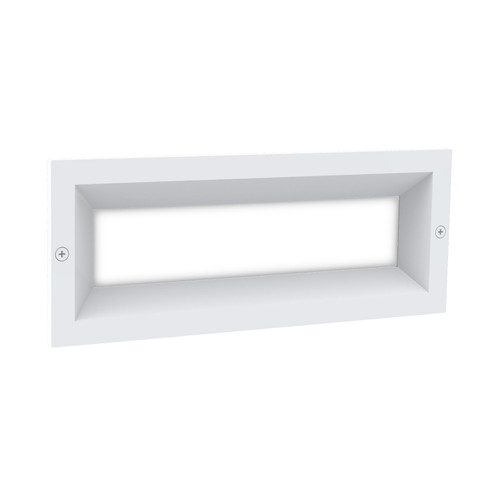 Brisbane White Rectangular LED Wall Light with Frosted Diffuser