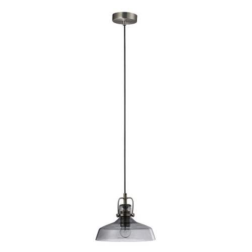 Hoist Smoke Glass Dome Pendant Light